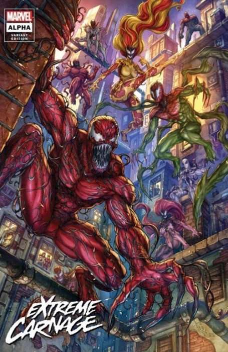 EXTREME CARNAGE EXTREME CARNAGE ALPHA  #1 ALAN QUAH TRADE & VIRGIN EXCLUSIVE VARIANT SET