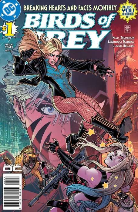 BIRDS OF PREY #1 SCARCE 1:25 RATIO VARIANT COVER E Incentive Nick Bradshaw Card Stock Variant Cover