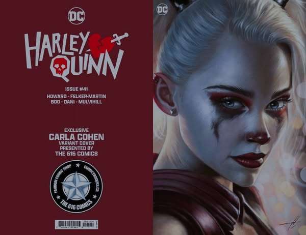 HARLEY QUINN #41 Carla Cohen Variant Cover Set Ltd 800. FOIL, Trade & Virgin