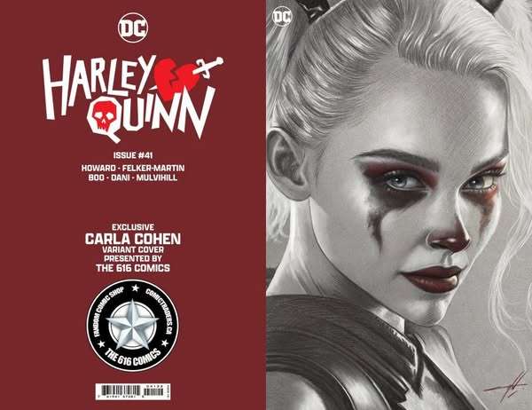 HARLEY QUINN #41 Carla Cohen Variant Cover Set Ltd 800. FOIL, Trade & Virgin
