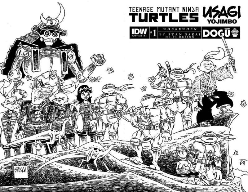 Teenage Mutant Ninja Turtles / Usagi Yojimbo: WhereWhen Issue # 1ri-b 1/25 Incentive Stan Sakai B...