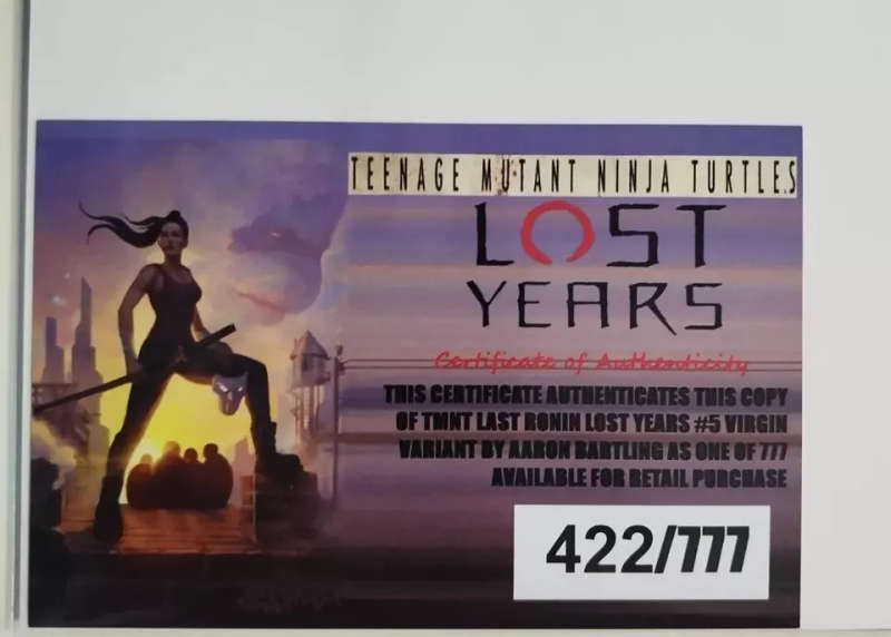 Teenage Mutant Ninja Turtles: The Last Ronin - Lost Years Issue # 5cbn  LTD TO 777 COPIES W/COA