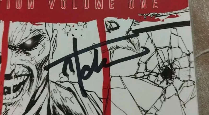 Battle Damage Cover Collection Volume One Signed By Tyler Kirkham Includes COA NM.