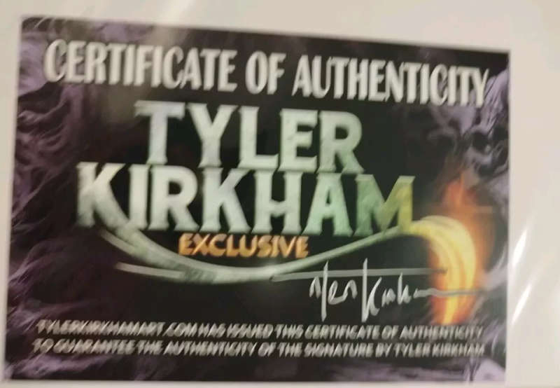 Battle Damage Cover Collection Volume One Signed By Tyler Kirkham Includes COA NM.