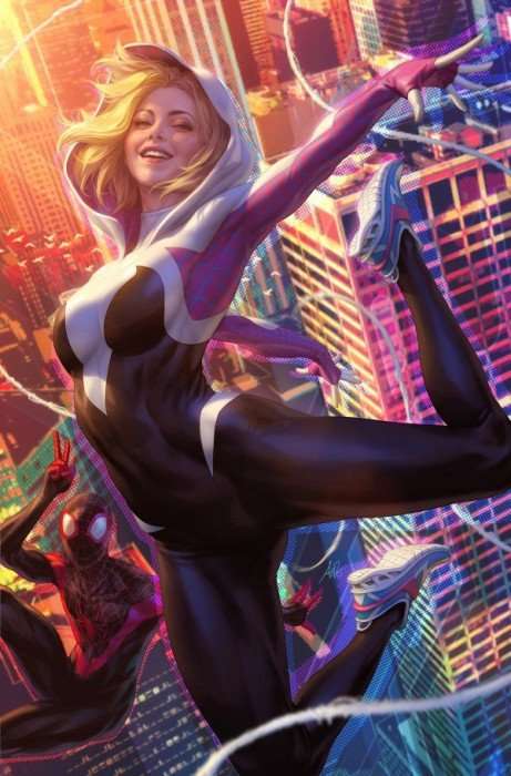 Spider-Society Issue # 1 1/100 Incentive Stanley Artgerm Lau Spider-Gwen Virgin Cover