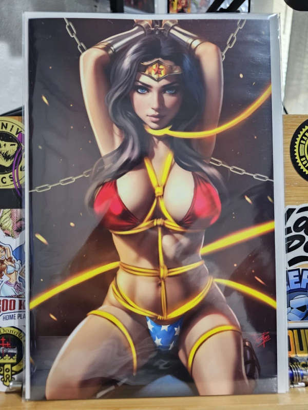 Multiverse Saga "Wonder Woman" Cosplay Foil Cover by Dhaxina Artist Alley Comics (ADULTS ONLY)