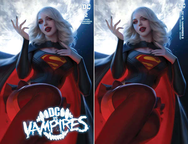 DC VS VAMPIRES #2 WARREN LOUW TRADE/MINIMAL TRADE DRESS VARIANT SET LIMITED TO 1500 SETS
