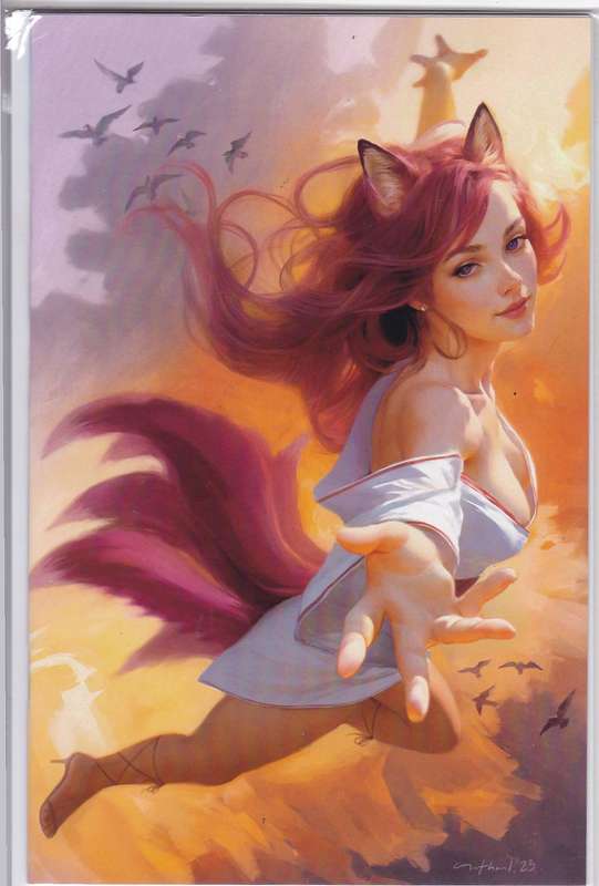 The Girl with Nine Tails #2 Lorenzana VIRGIN Cover Kickstarter Bad Donut Comics!