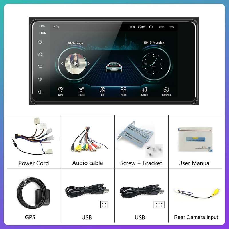 Android Universal Car Radio For Toyota CAMRY CROWN COROLLA RAV4 HIACE