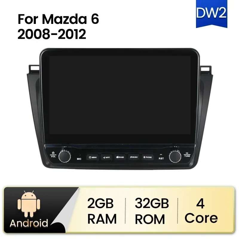 Android 11 Car Radio for Mazda 6 GH 2007 - 2012 Navigation GPS Multimedia Player build-in Carplay...