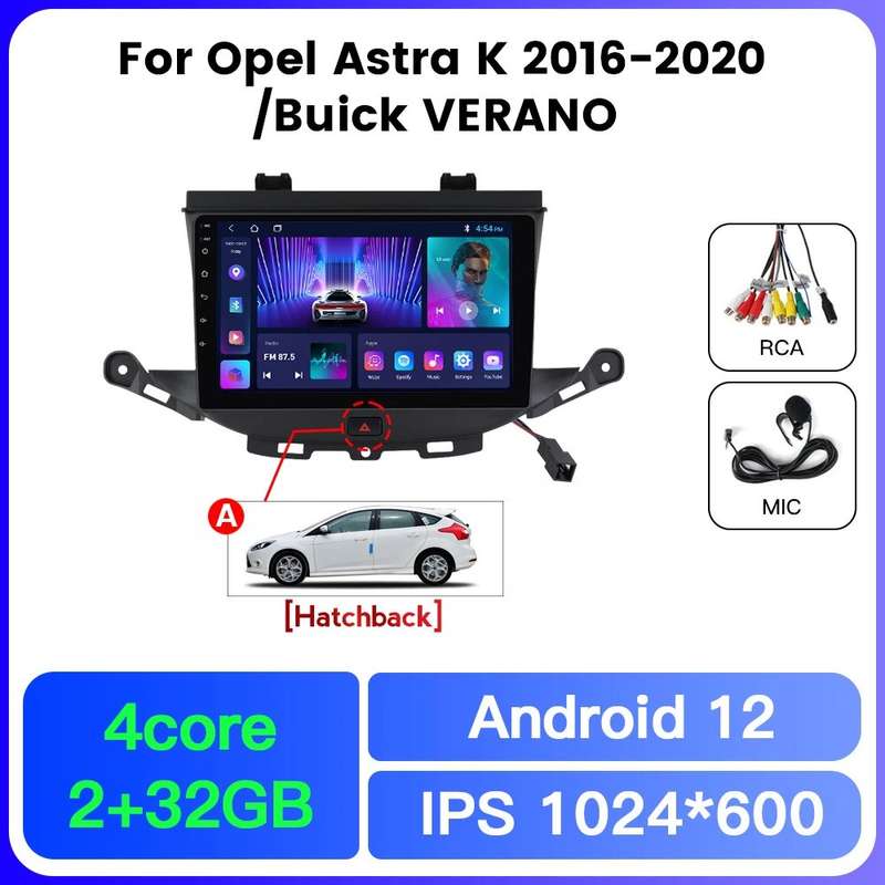 Car Radio Multimedia Video Player GPS Intelligent Navigation System For Opel Astra K 2015 - 2019