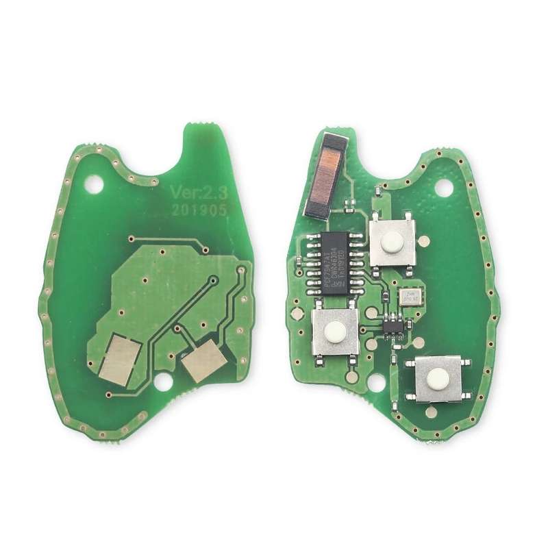 2 Buttons Keyless Remote Control Key Fob 433MHz For Renault Clio Kangoo Master Modus Twingo