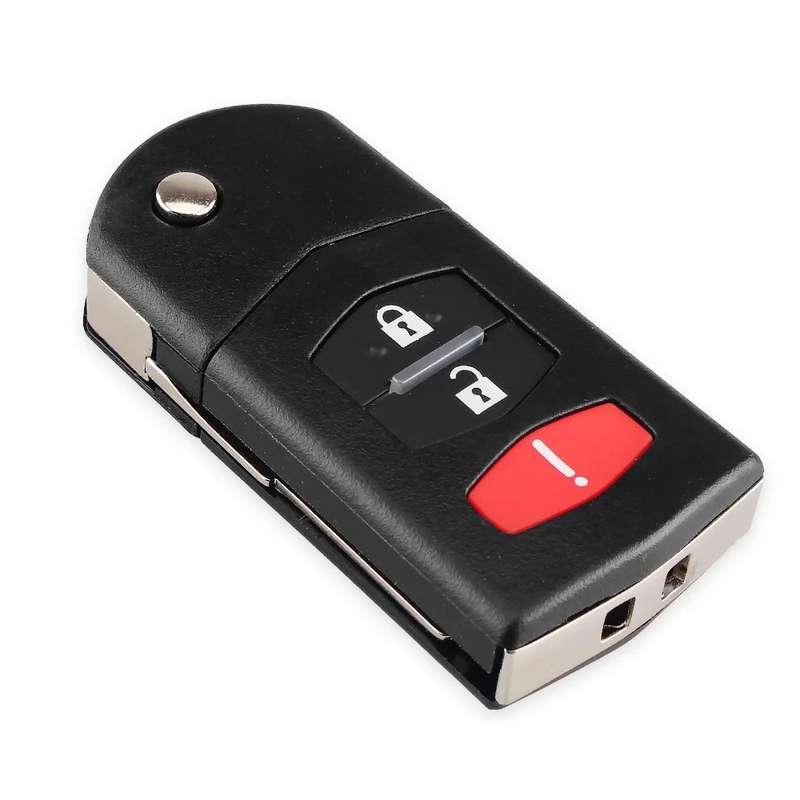 For Mazda 3 5 6 RX-8 MX-5 Miata CX-7 CX-9 05-13 Remote 3 Button Car Key Shell Folding Flip Key Fob