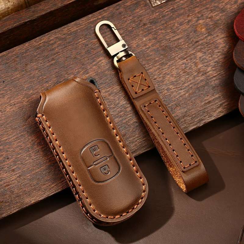 Car Key Case Smart Remote Fob Cover Keychain Key Bag For Mazda 3 6 X-5 Summit M3 M6 CX-3