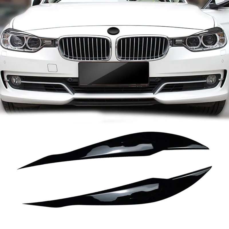 Auto Headlight Lamp Eyebrows Cover Trim Stickers For BMW 3 Series F30 F31 318i 320i 2012-2018 Car...