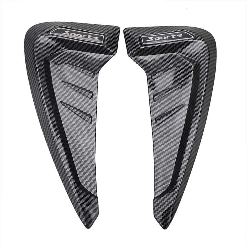 Rhyming 2 Pcs Car Side Fender Vent Spoiler Racing Shark Grill Trim Car Styling Fit For Honda Civi...