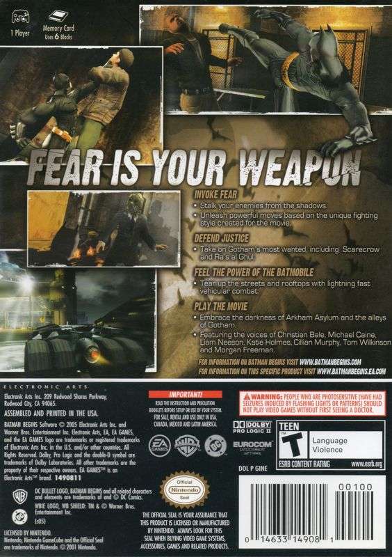 PS2 Batman Begins