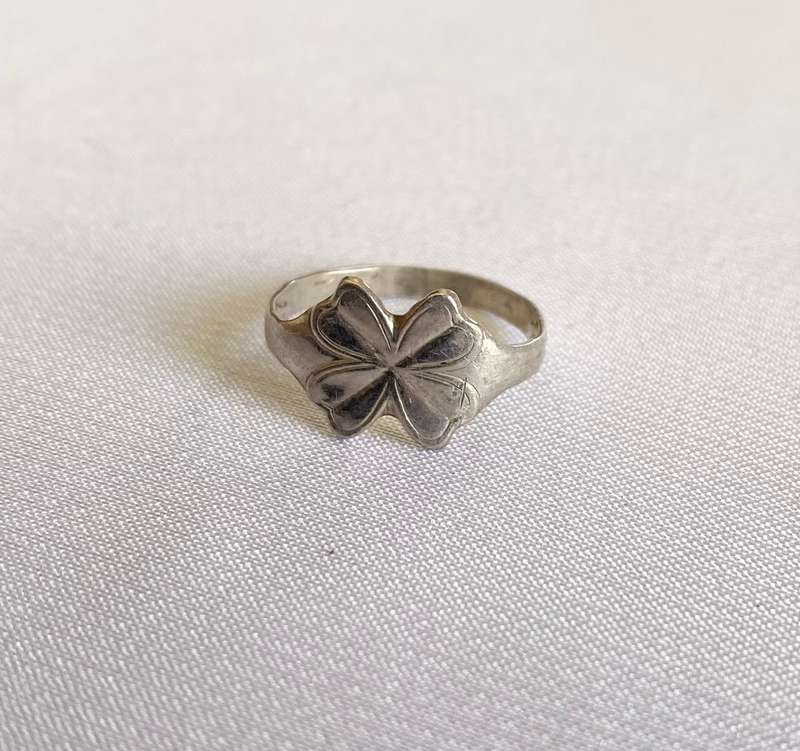 Ring - 925 Silver Toe Ring With Clover Pattern on Top #ML168