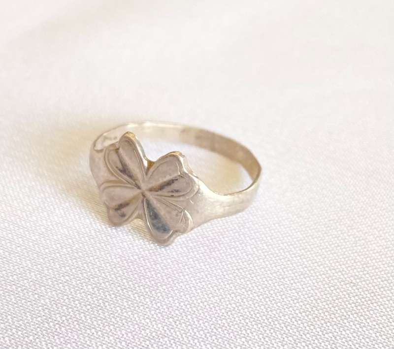 Ring - 925 Silver Toe Ring With Clover Pattern on Top #ML168