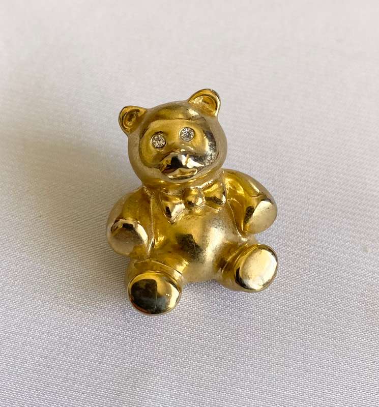 Brooch - Teddy Bear Design. Gold Colour #ML181