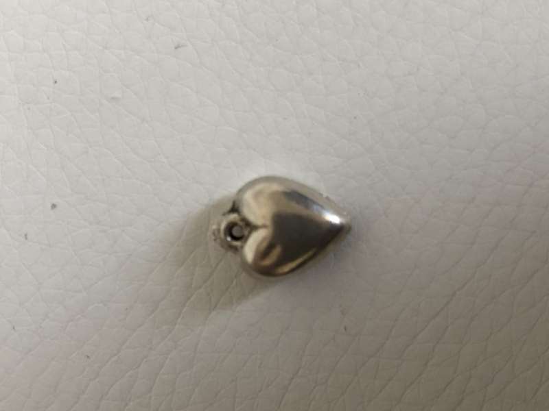 Small Silver Heart Charm #ML382 R120.00 | Dimensions: 9mm by 10mm