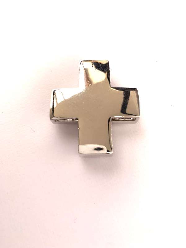 Pendant - Silver Plated Diamante Cross Pendant #ML180 R120.00 | Dimensions: 40mm by 35mm