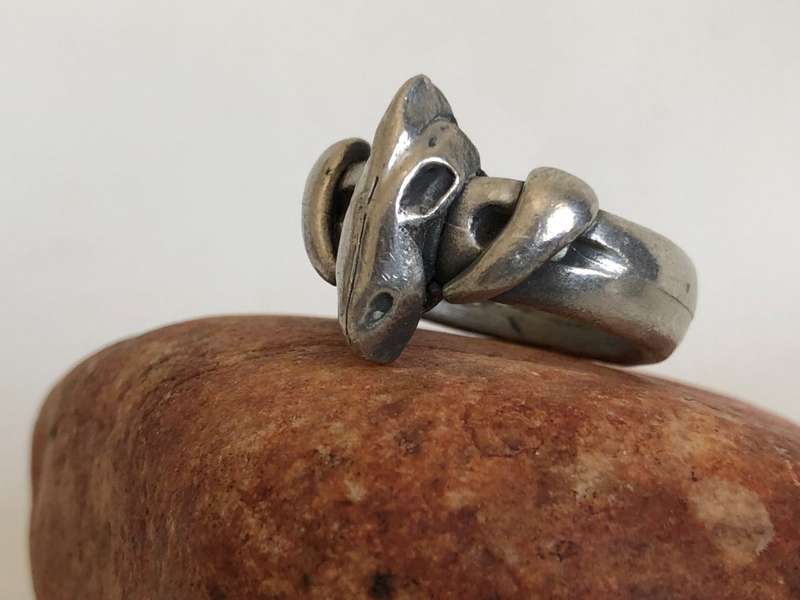 Silver Tone Animal Skull Ring #ML320 R295.00 | Dimensions: Ring Size T1/2