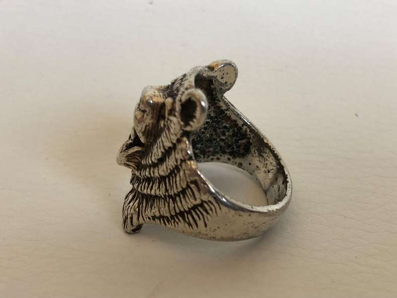 925 Silver Bear Ring, G & S c. 94 No. 10 #ML331 R495.00 | Dimensions: Size R1/2