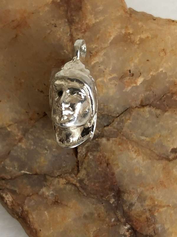 Charm - Silver Tribal Warrior #ML364