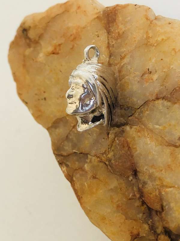 Charm - Silver Tribal Warrior #ML364