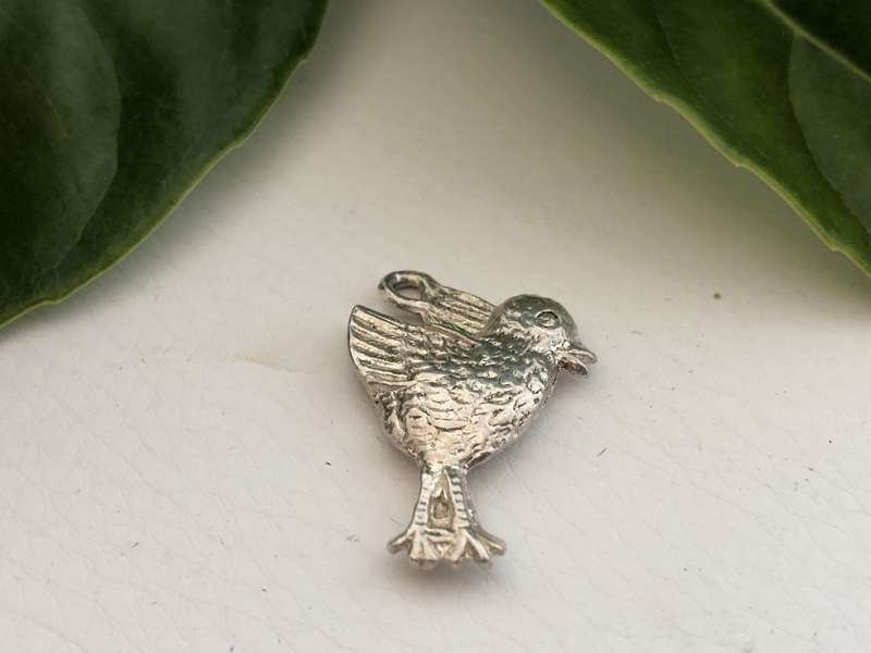 Charm - Silver Chicken #ML372