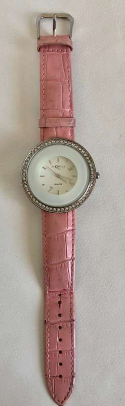 Sequel Ladies Watch - Large Face with Diamante all round. White centre & face - silver digits, ge...