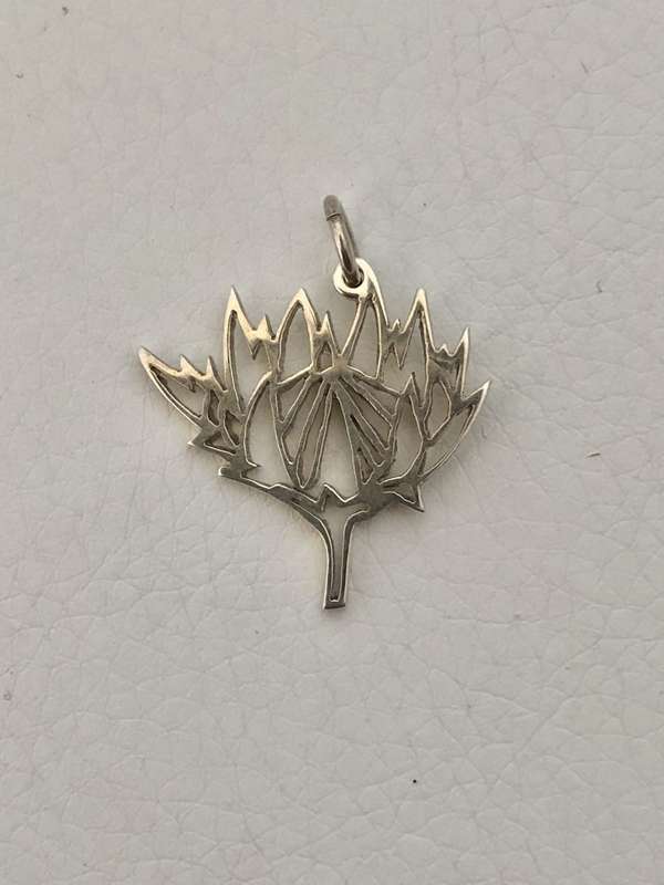 Pendant / Charm - 925 Silver Protea #ML535