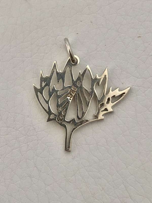 Pendant / Charm - 925 Silver Protea #ML535