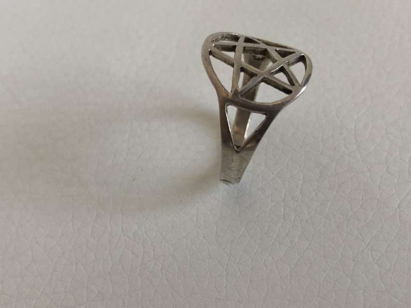 925 Silver Ring With Pentagram Design (no stone) #ML540 R395.00 | Dimensions: Ring Size O