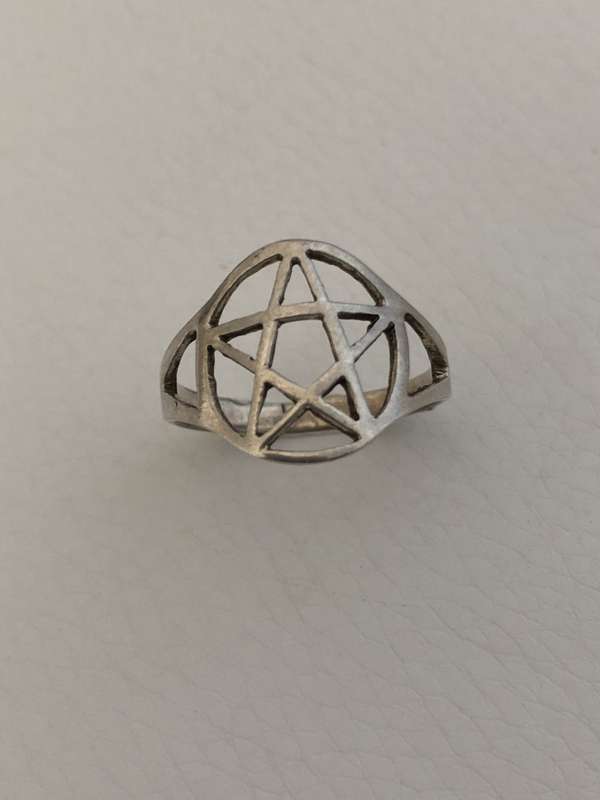 925 Silver Ring With Pentagram Design (no stone) #ML540 R395.00 | Dimensions: Ring Size O