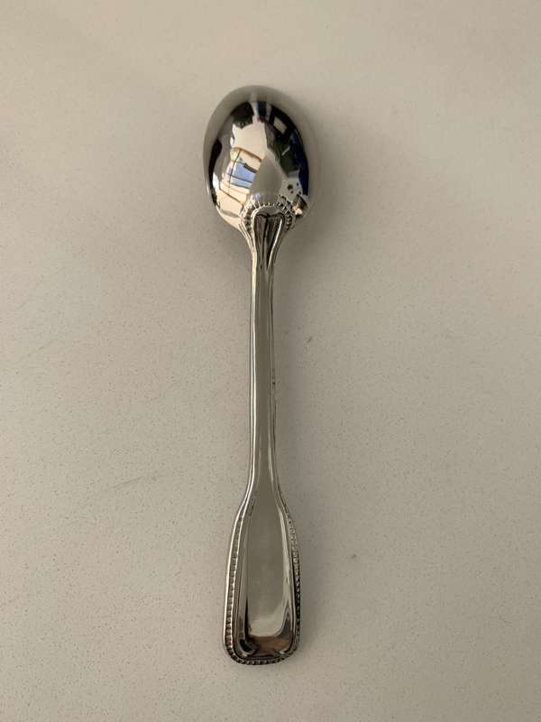 Antiques and Collectibles - Silver Plated Egg Cup and Spoon, In Original Box #ML671 | Dimensions:...