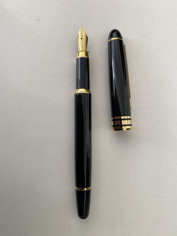 Pen Set Gold Plated & Black Set of 3 Pens Ball Point, Fountain Pen & Pencil Set #ML679 R595.00