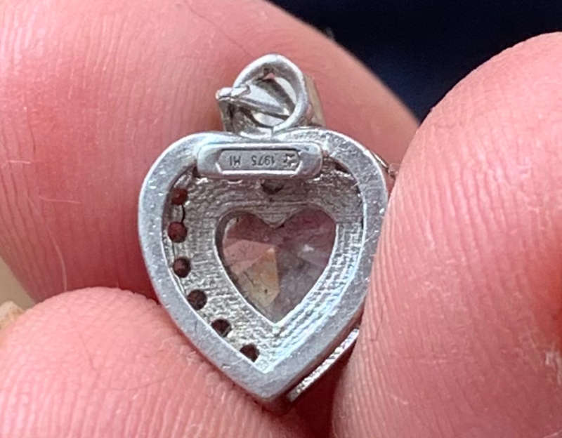 Pendant - Vintage Sterling Silver Heart #ML708