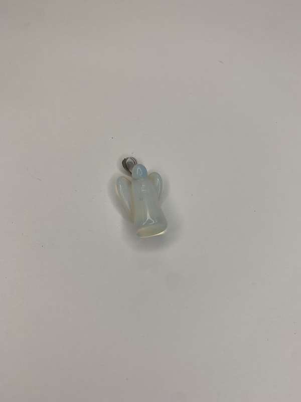 Charm - White Resin Angel with Blue and Green Tones #ML720
