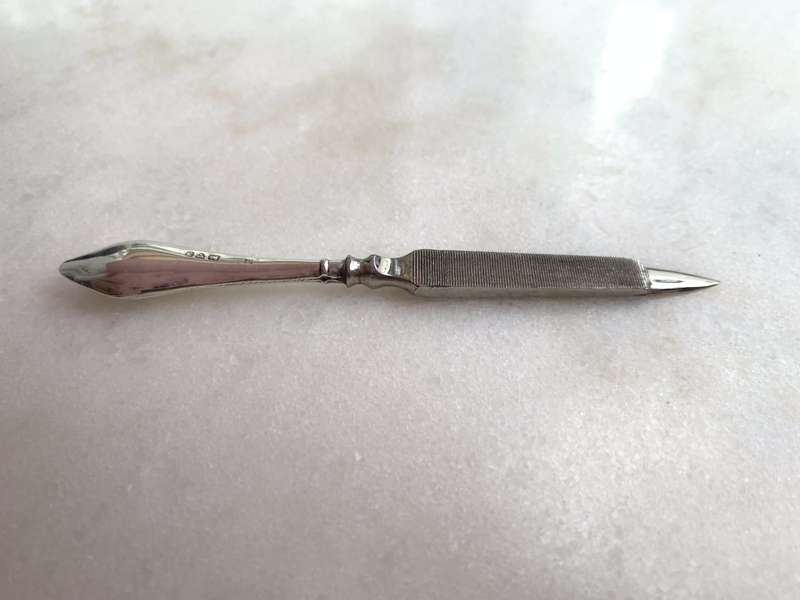 Antiques and Collectibles - Antique Silver Nail File (Chester 1906) With Hallmarks #ML754 R695.00...