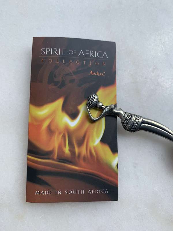Antiques & Collectibles - Spirit of Africa Pewter Decorative Teaspoon With African Lady Figure #M...