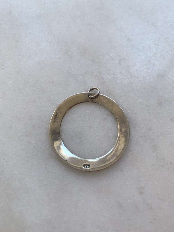 Pendant - 925 Silver Circle Outline #ML806