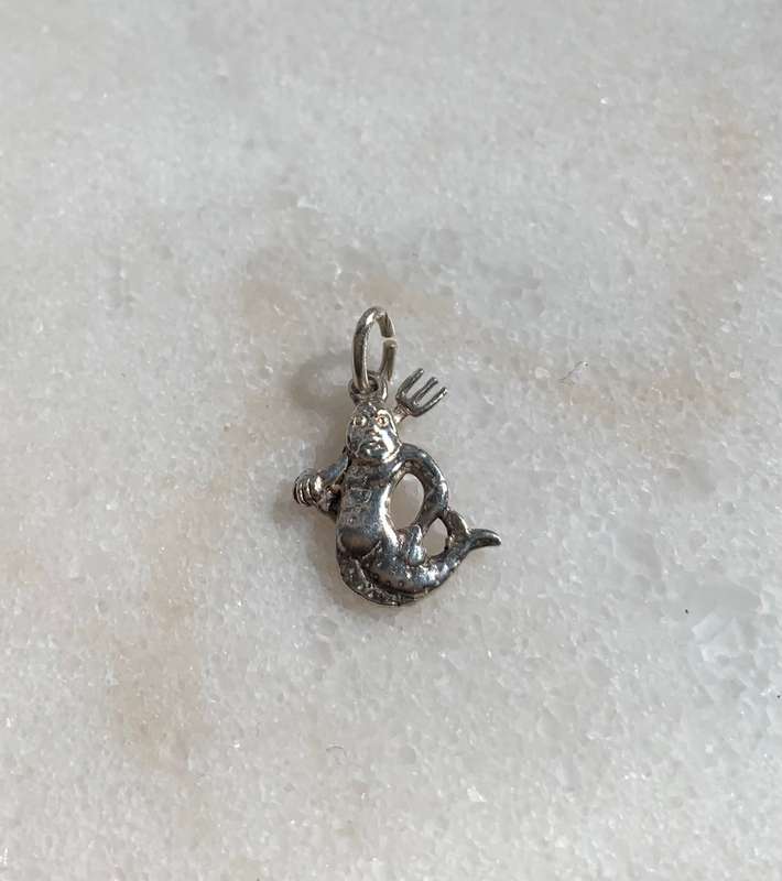 Charm - Silver Poseidon With Fork #ML810