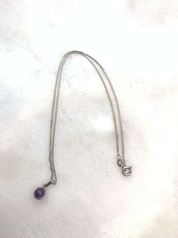 835 Silver Pendant On Chain. Pendant Has Amethyst Stone in Middle. German Silver #ML837 R695.00 |...