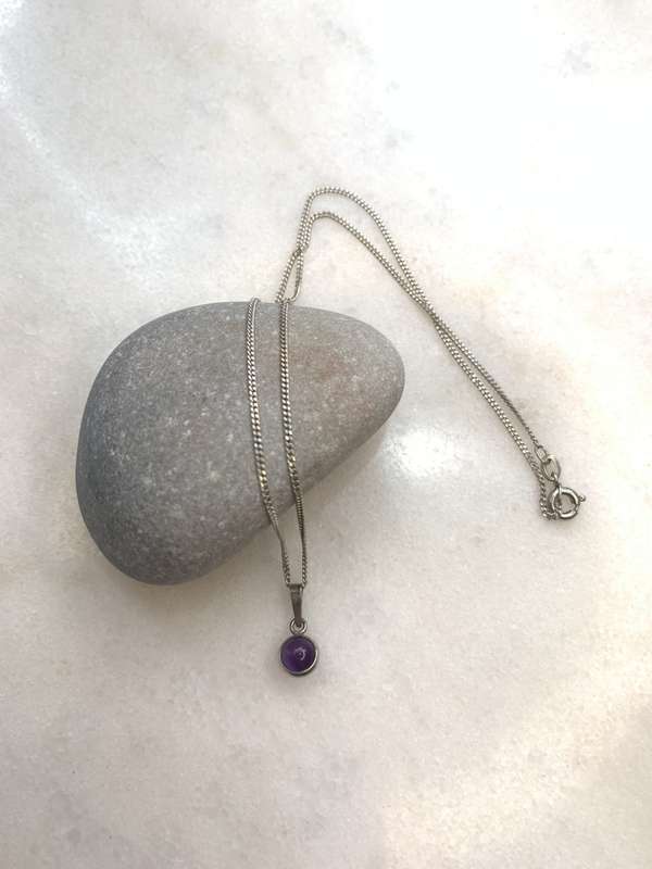 835 Silver Pendant On Chain. Pendant Has Amethyst Stone in Middle. German Silver #ML837 R695.00 |...