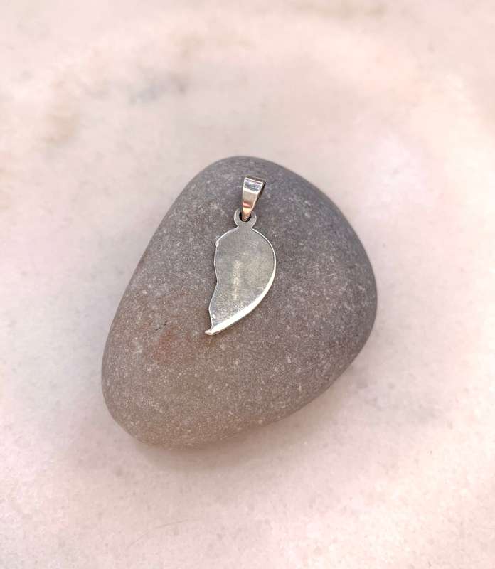 Pendant - 925 Silver Half Heart Pendant, BFF Engraved on Back, Sarit Engraved #ML958 R395.00 | Di...