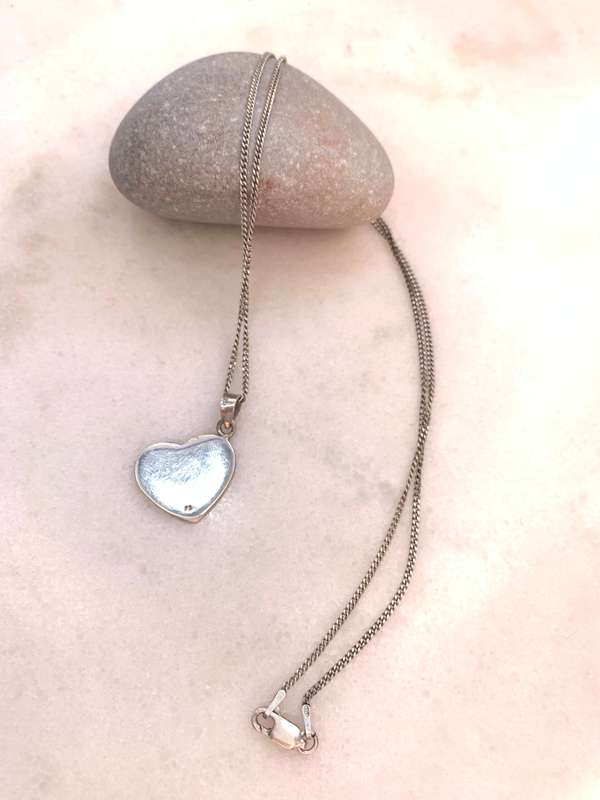 Pendant and Chain - 925 Silver Heart Pendant on 925 Silver Chain, Stamped #ML961 R695.00 | Dimens...