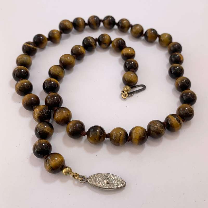 Necklace - Tigers Eye Beads #ML1095 R220.00 | Dimensions: 435mm