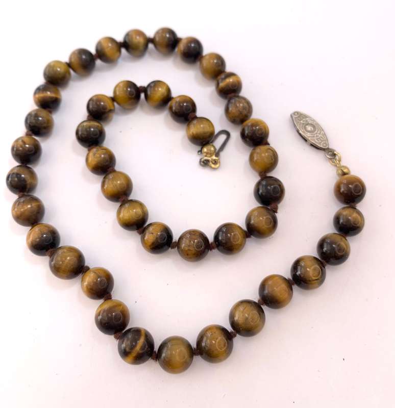 Necklace - Tigers Eye Beads #ML1095 R220.00 | Dimensions: 435mm